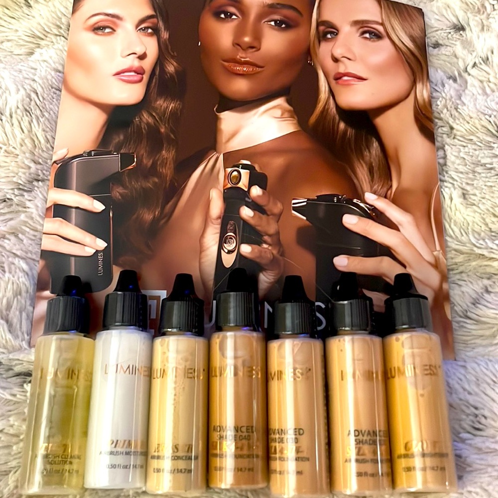 New Luminess Airbrush Kit 2 Shade 30 1 Shade 40 1 Primer 1 Eraser 1 Glow,1TipTop